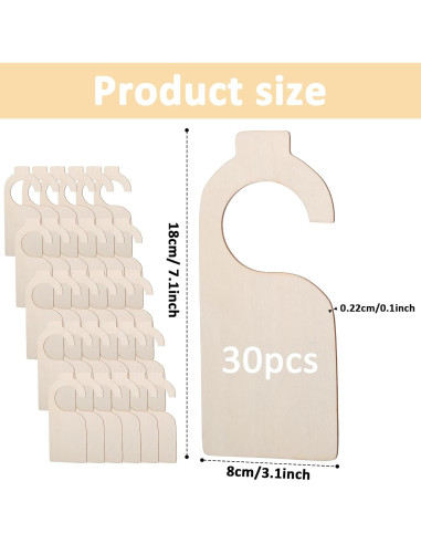 30 Separadores de Closet LLOUSSAK en Madera Blanca con Marcador