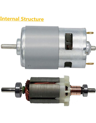 Motor DC 775 Puly 24V 20000RPM 2-Pack con Soporte