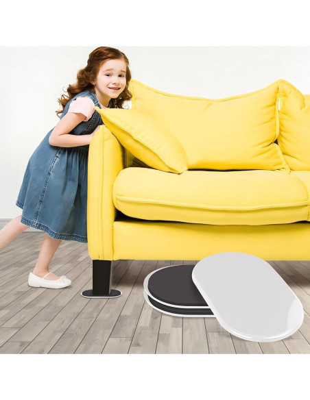 Deslizadores Reutilizables para Mover Muebles Ezprotekt - 8 Piezas Deslizadores Reutilizables para Mover Muebles Ezprotekt - 8 Piezas