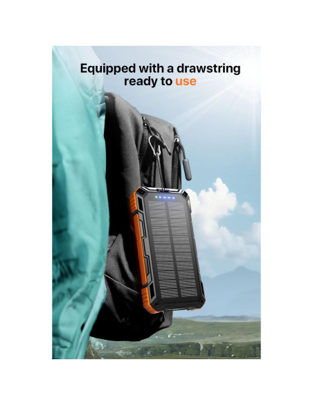 Cargador Solar Power Bank 49800mAh Carga Rápida USB-C 5V/3.1A Cargador Solar Power Bank 49800mAh Carga Rápida USB-C 5V/3.1A