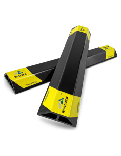 Topes de Estacionamiento ROBLOCK 45.72cm 2 Piezas Goma Amarillo