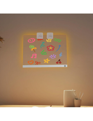 Tablero LED de Notas Brillantes Bethone 34.8x25.4cm 7 Colores