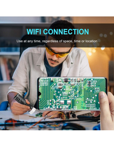 Microscopio Digital WiFi Cainda F2 HD 1080P 50-1000X Portátil