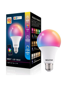 Bombilla LED Inteligente SEAPAD 15W RGB+CCT E26 850 Lúmenes