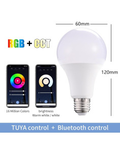 Bombilla LED Inteligente SEAPAD 15W RGB+CCT E26 850 Lúmenes 2