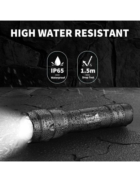Linterna LED UltraFire WF-502B 1000 Lúmenes Impermeable Linterna LED UltraFire WF-502B 1000 Lúmenes Impermeable