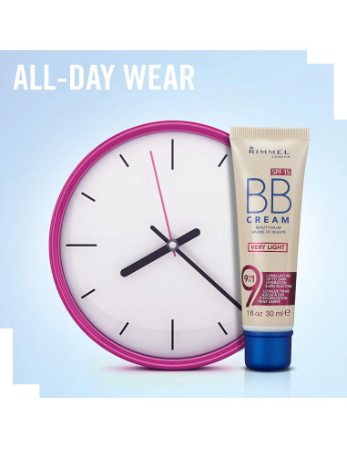 BB Cream Rimmel London Muy Claro 3 ml - Maquillaje Hidratante