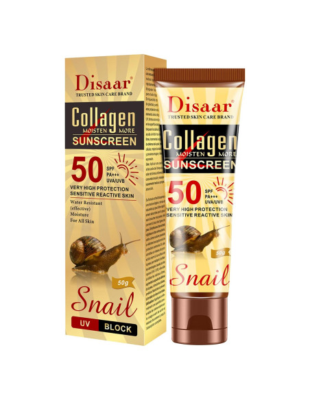 Crema Solar Disaarr Beauty SPF 50 Colágeno Extracto Caracol 50g Crema Solar Disaarr Beauty SPF 50 Colágeno Extracto Caracol 50g