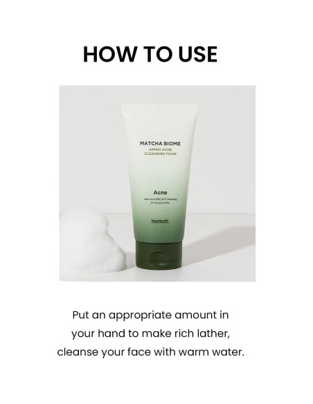 Espuma Limpiadora Facial HEIMISH Matcha Biome 150g - Piel Grasa Espuma Limpiadora Facial HEIMISH Matcha Biome 150g - Piel Grasa