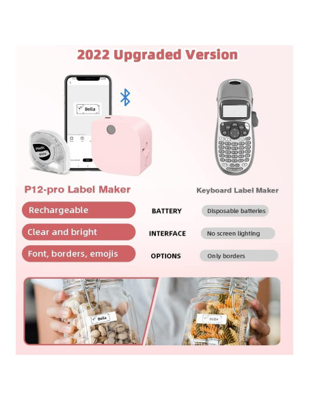Impresora de Etiquetas Phomemo P12 PRO Bluetooth Recargable Impresora de Etiquetas Phomemo P12 PRO Bluetooth Recargable