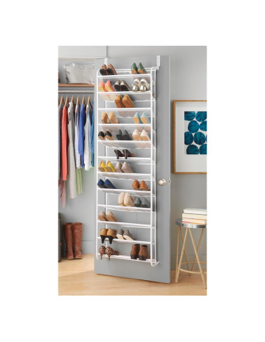 Organizador de Zapatos sobre la Puerta Whitmor - 36 Pares - Blanco