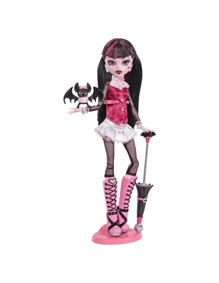 Muñeca Draculaura Monster High 26.7 cm con Accesorios y Mascota Muñeca Draculaura Monster High 26.7 cm con Accesorios y Mascota