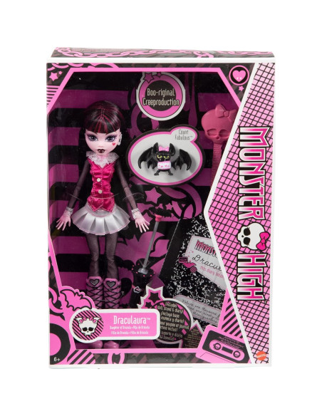 Muñeca Draculaura Monster High 26.7 cm con Accesorios y Mascota Muñeca Draculaura Monster High 26.7 cm con Accesorios y Mascota