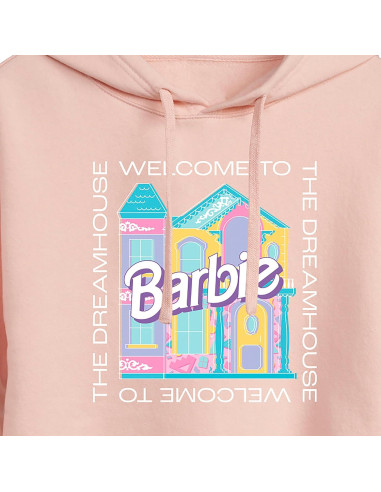 Sudadera Cortada para Mujeres Barbie - Casa de los Sueños Rosa