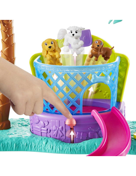 Juego Parque de Perros Polly Pocket con Muñeca y Mascotas Juego Parque de Perros Polly Pocket con Muñeca y Mascotas