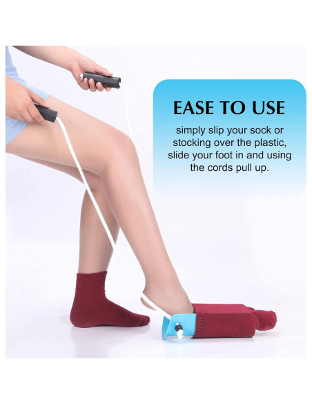 Ayuda para Ponerse Calcetines NewGra Azul 10 cm Ancha Ayuda para Ponerse Calcetines NewGra Azul 10 cm Ancha