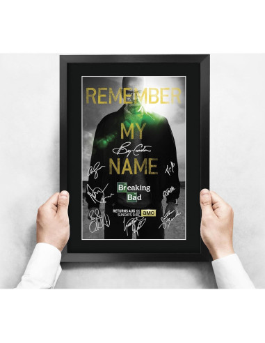 Póster Enmarcado Breaking Bad Autógrafos HWC Trading 40x30 cm