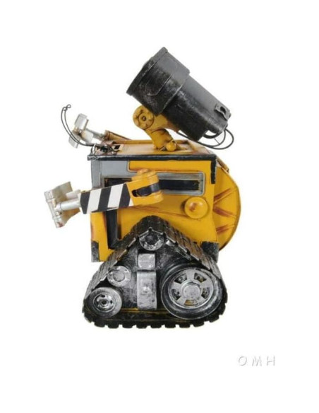 Escultura de Robot Wall-E Vintage de Metal - 20.32x15.24x22.86 cm Escultura de Robot Wall-E Vintage de Metal - 20.32x15.24x22.86 cm