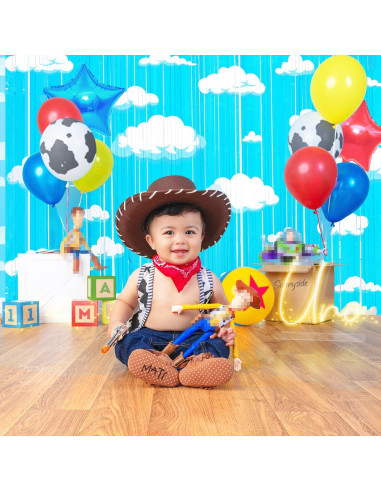 Cortinas de Flecos de Aluminio Simaya 2PACK Cumpleaños
