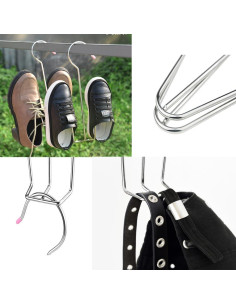 Perchero para Secar Zapatos UtySty Acero Inoxidable 4 Pcs 2