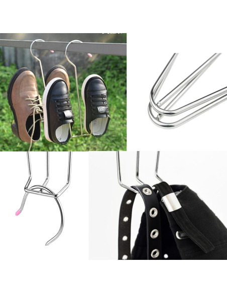 Perchero para Secar Zapatos UtySty Acero Inoxidable 4 Pcs Perchero para Secar Zapatos UtySty Acero Inoxidable 4 Pcs