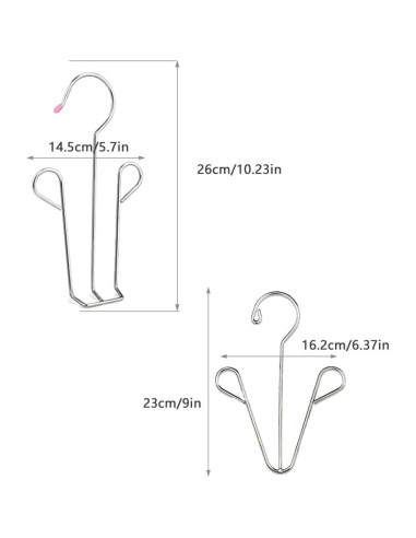 Perchero para Secar Zapatos UtySty Acero Inoxidable 4 Pcs