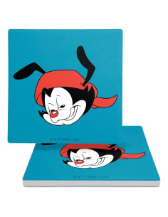 Set de 2 Posavasos de Cerámica Animaniacs 9.9 cm con Base de Corcho
