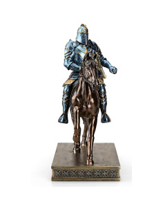 Estatua Caballero Guerrero HDMbigmi Azul 26.9x30cm 2