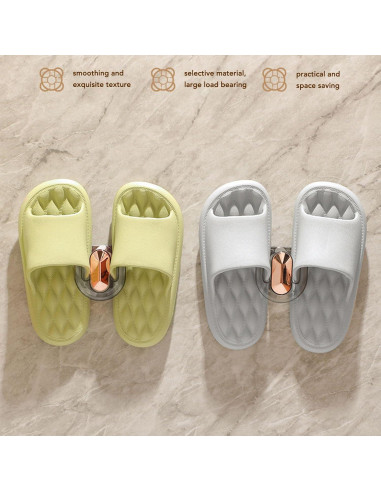 Soporte para Zapatillas de Baño Semme - 2 Piezas Montado en Pared