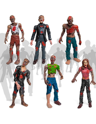 Conjunto de Figuras de Acción Toysvill 12 Piezas Soldados vs Zombies