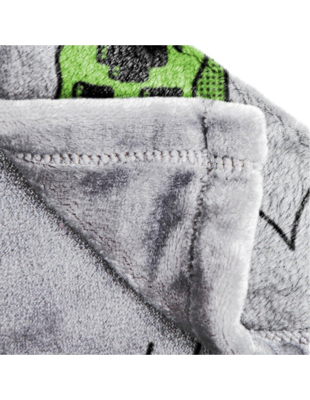 Manta de Peluche Jay Franco Minecraft Creeper 127x178 cm Gris Manta de Peluche Jay Franco Minecraft Creeper 127x178 cm Gris
