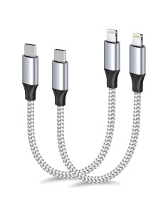 Cable USB C a Lightning Fushok 30.48 cm Carga Rápida MFi