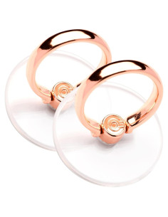 Soporte Anillo Teléfono Transparente EI Sonador Oro Rosa