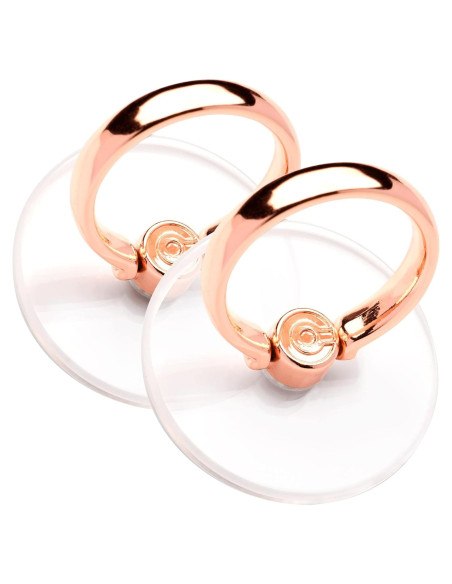 Soporte Anillo Teléfono Transparente EI Sonador Oro Rosa Soporte Anillo Teléfono Transparente EI Sonador Oro Rosa