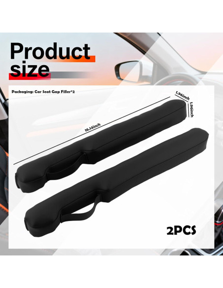 Relleno de Espacio entre Asientos de Coche Aokdom 2 Piezas Relleno de Espacio entre Asientos de Coche Aokdom 2 Piezas