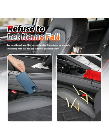 Relleno de Espacio entre Asientos de Coche Aokdom 2 Piezas