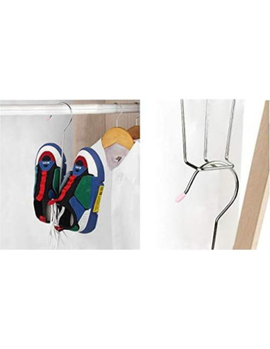 Estante de Secado para Zapatos Leoyoubei - 5 Perchas Acero Inoxidable