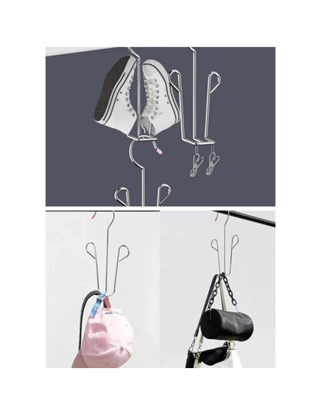 Estante de Secado para Zapatos Leoyoubei - 5 Perchas Acero Inoxidable Estante de Secado para Zapatos Leoyoubei - 5 Perchas Acero Inoxidable