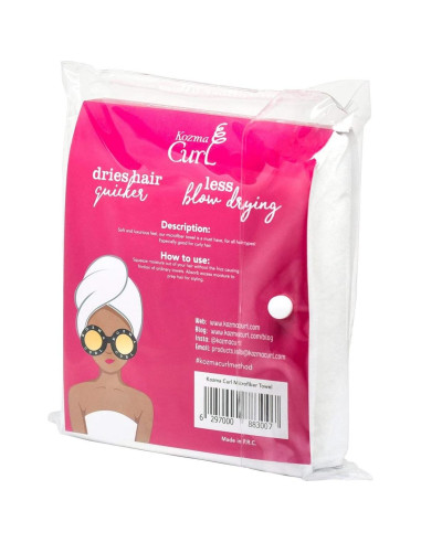 Toalla de Microfibra Kozma Curl 50.8x94 cm Antifrizz
