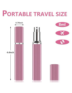 Atomizador de Perfume Refillable Judgaui 8ML - Paquete de 4 2