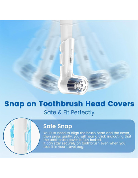 Cubiertas de cepillo de dientes Frekare para Oral B iO, 10 unidades Cubiertas de cepillo de dientes Frekare para Oral B iO, 10 unidades