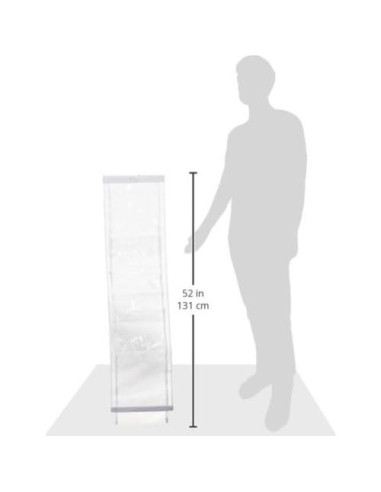 Organizador Colgante de Zapatos Whitmor Transparente 9 Pares