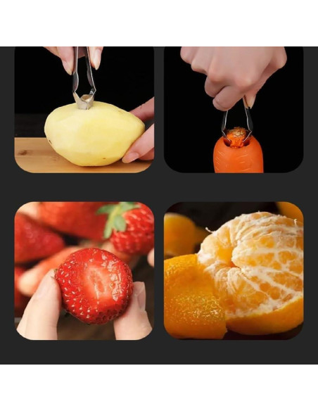 Clip Removedor de Tallos Juroicessry - Mango Acero Inoxidable Clip Removedor de Tallos Juroicessry - Mango Acero Inoxidable