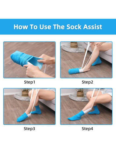 Ayuda para Poner Calcetines Fanwer - Dispositivo Ergonómico 85 cm