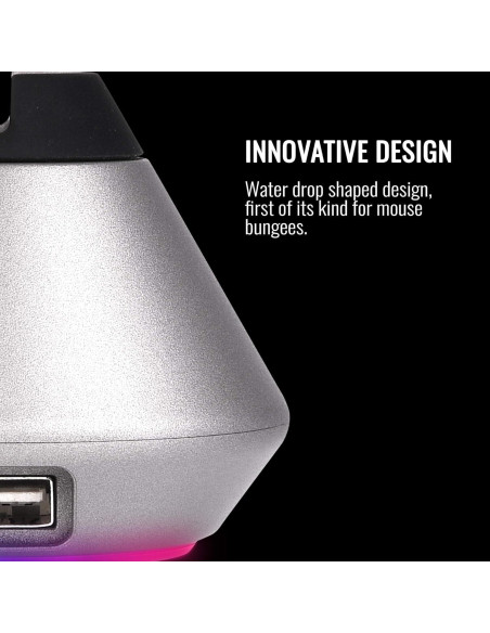 Soporte para Ratón Thermaltake Argent MB1 RGB Gris Espacial Soporte para Ratón Thermaltake Argent MB1 RGB Gris Espacial