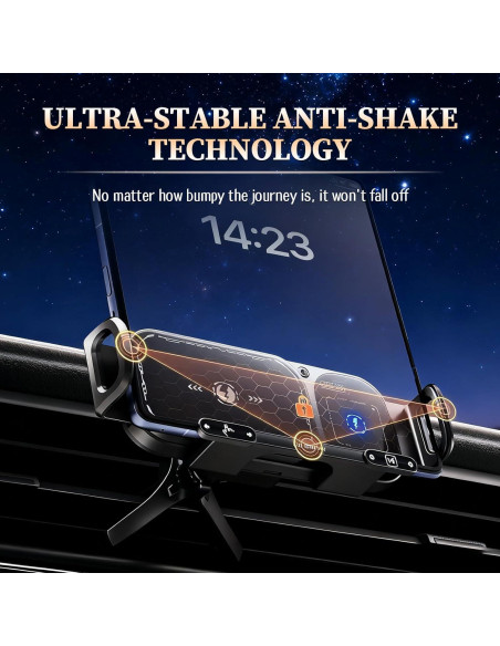 Soporte de Coche Inalámbrico Linyuant con Carga Rápida 15W Soporte de Coche Inalámbrico Linyuant con Carga Rápida 15W