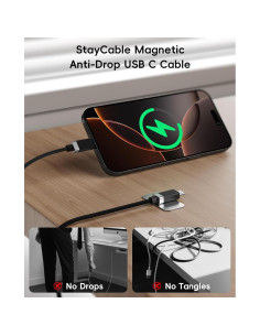 Cable USB A a USB C Magtame StayCable 1.52m Carga Rápida 3A 2