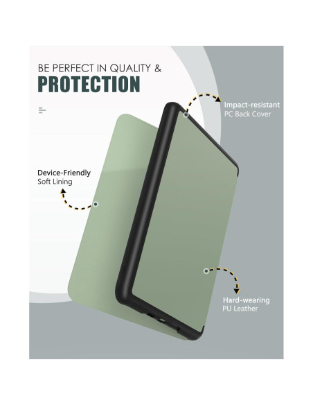 Funda MoKo para Kindle Paperwhite 2024 - Celadón, ligera y delgada Funda MoKo para Kindle Paperwhite 2024 - Celadón, ligera y delgada