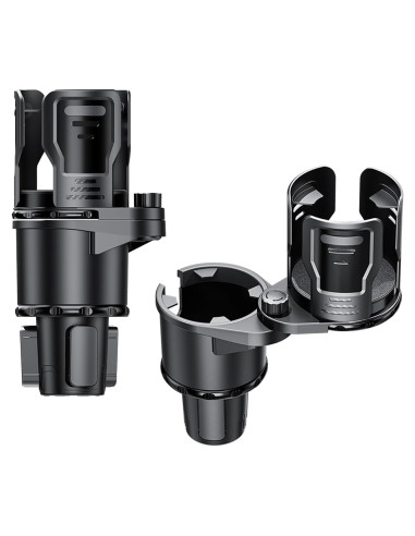 Soporte Organizador de Tazas Ajustable Elecphbo 2-en-1 Negro
