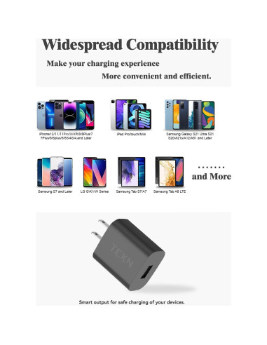 Cargador de Pared USB TCKN 5V 2A Adaptador Universal